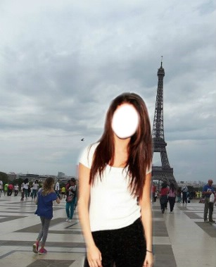 Selena Gomez à Paris Photo frame effect
