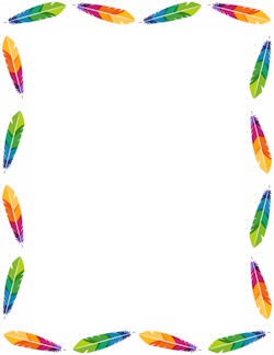 1 photo plumes multicolores Photo frame effect