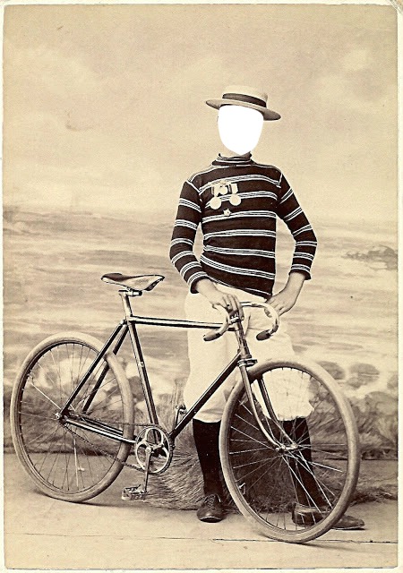 cycliste Fotomontage