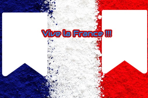 Vive la France !!! Photo frame effect