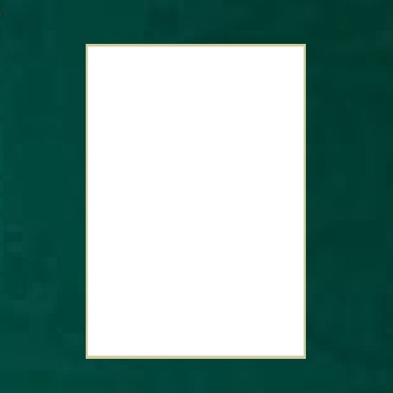 marco verde. Fotomontáž