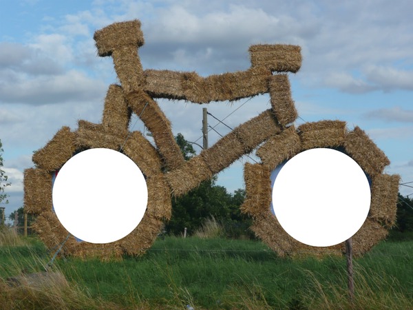 vélo à Lauwe Photomontage