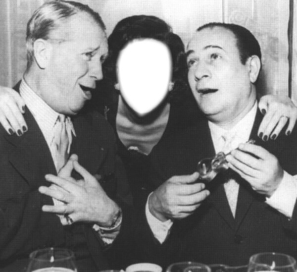 tino rossi et maurice chevalier Fotomontage