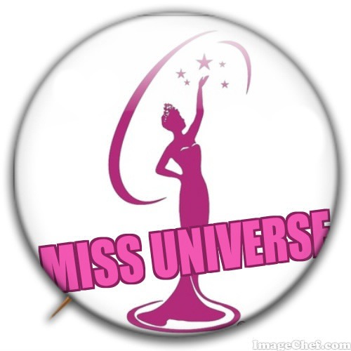 Miss Universe badge Фотомонтажа