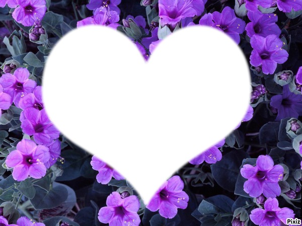 Flowers Heart Fotomontaggio