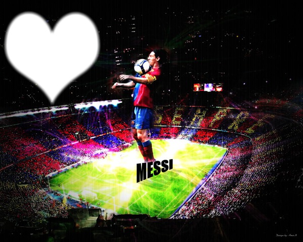 love messi Photo frame effect
