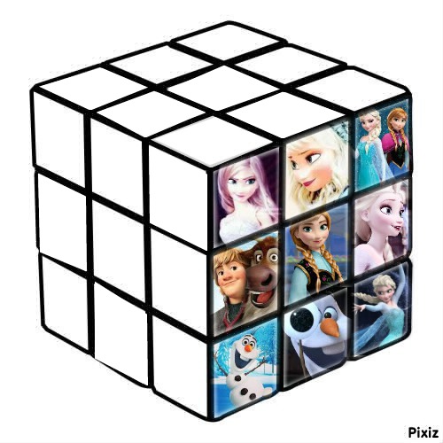 cubo do frozen Fotomontage