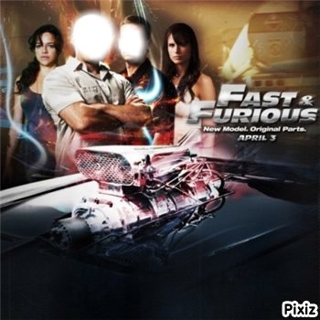 fast and furious 1 Photo frame effect