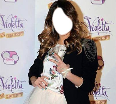 Face Violetta(Martina Stoessel) Fotomontagem