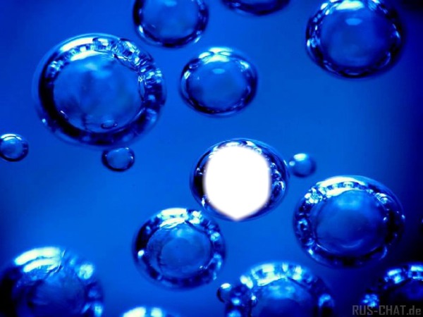 bulles d'eau Фотомонтаж