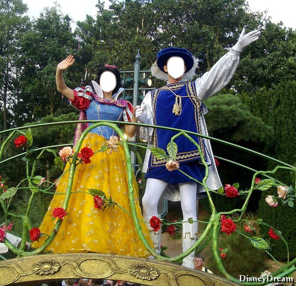 Blanche neige & son prince ! Photomontage