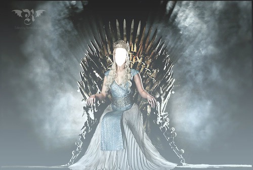 khaleesi queen reine game of thrones Photo frame effect