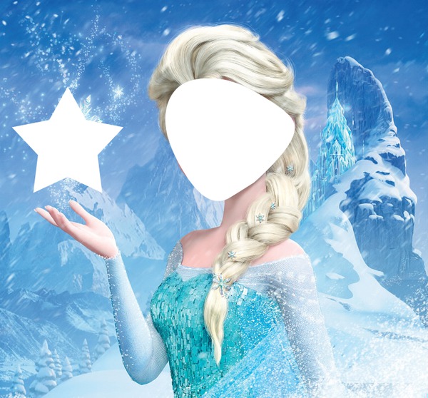 Elsa la reine des neiges Fotomontáž