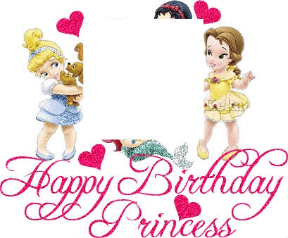 princess birthday Photo frame effect