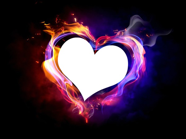 Fire Hearts Fotomontažas
