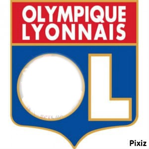 Lyon foot Logo OL Montaje fotografico