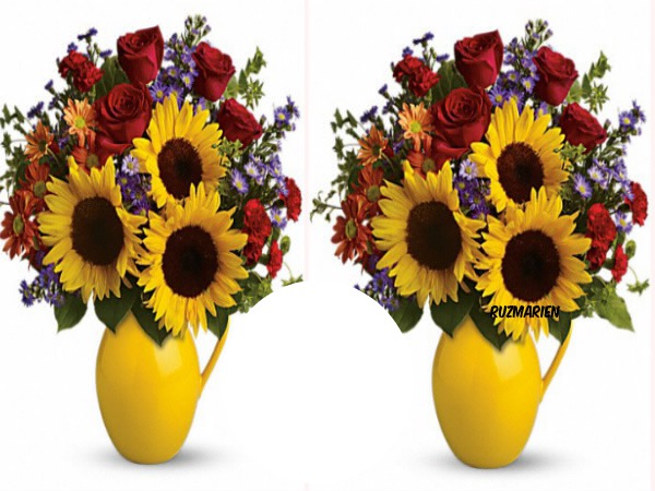 lindas flores para ti Fotomontage