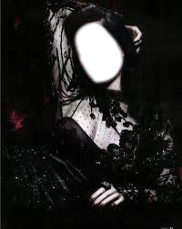 robe noire Fotomontage