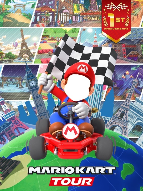 Mario Kart フォトモンタージュ