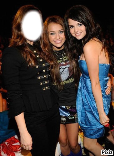 Miley,Selena et Toi ? Montaje fotografico