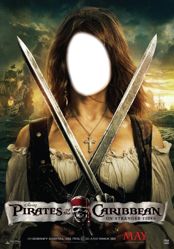 Angelica Pirates Fotomontáž