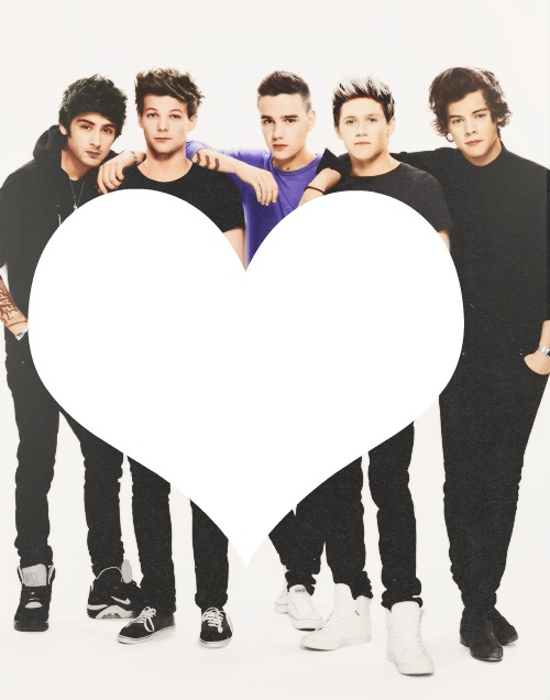 No coração dos One Direction Photo frame effect