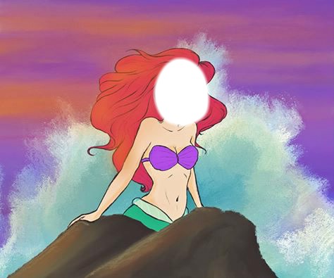 Ariel sans tête Fotomontage