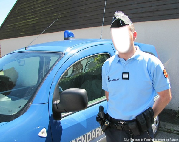 gendarme Fotomontasje