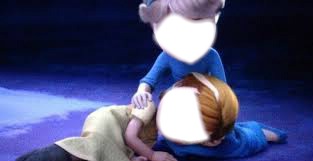 Elsa y Anna(pequeñas) フォトモンタージュ