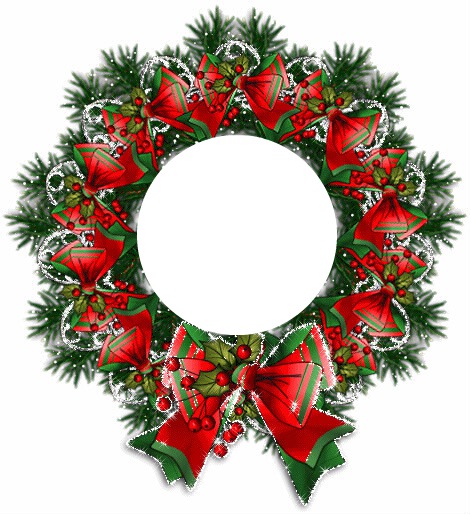 christmas wreath Фотомонтаж