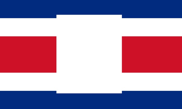 Costa Rica flag Photo frame effect