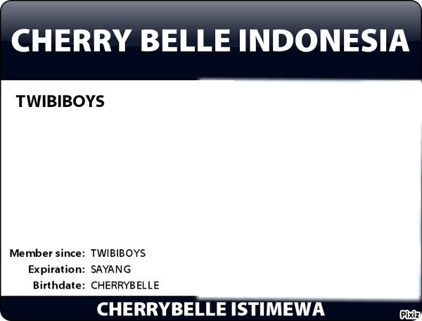 ID CARD CHERRY BELLE INDONESIA Фотомонтаж