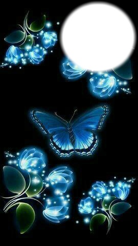 blue butterflies Фотомонтаж