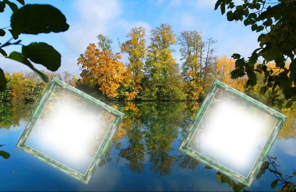 reflets nature Photo frame effect