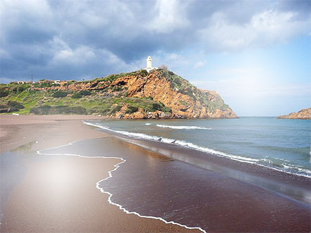 plage algérienne Montaje fotografico