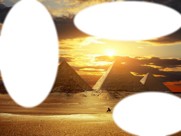 piramides de egipto Fotomontagem