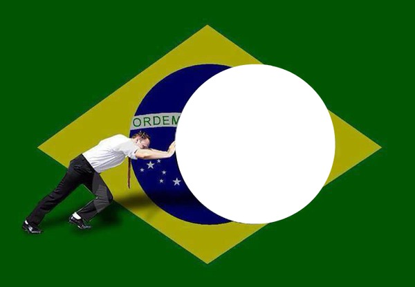 Bandeira do Brasil Fotomontaż