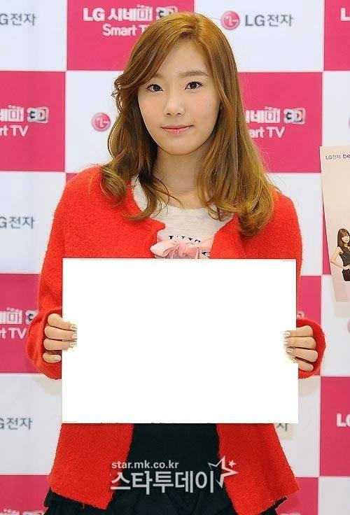 Taeyeon snsd Photo frame effect