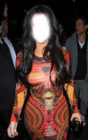 kim kardashians dress Fotomontage