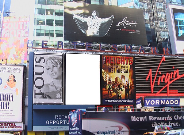 Time Square Fotomontaggio