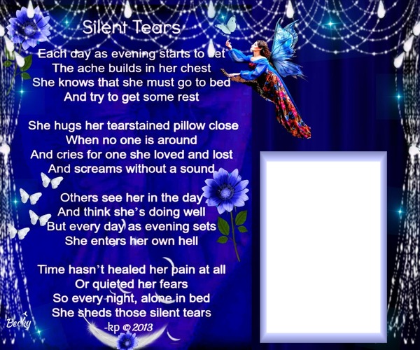 silent tears Montage photo