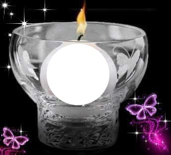 candle Photo frame effect