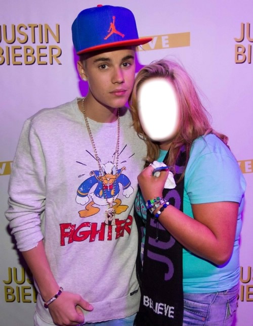 Justin Bieber and you Montaje fotografico