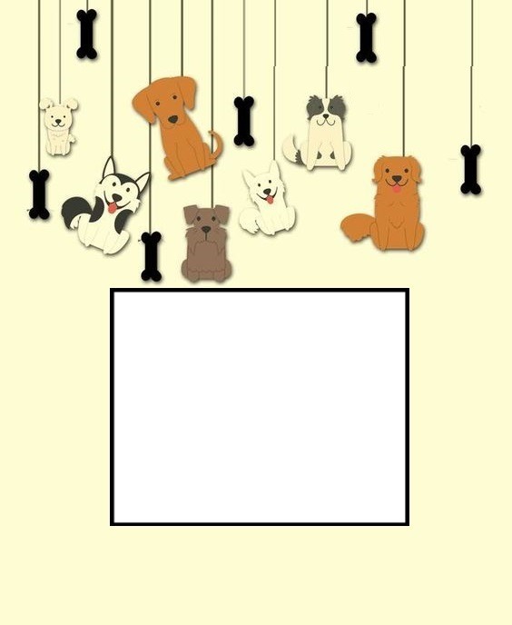 marco mascotas. Photo frame effect