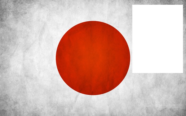 Japan flag HD Fotomontasje