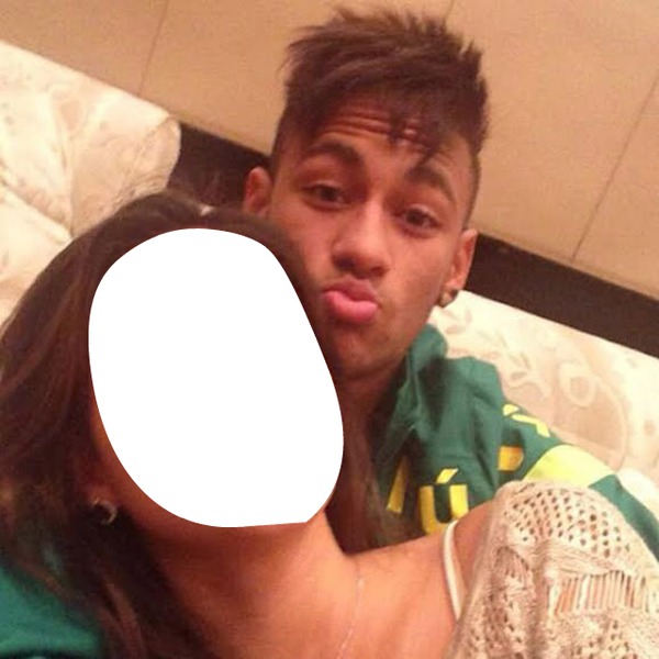 Neymar i devojka Montaje fotografico