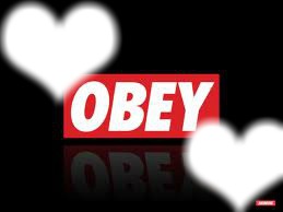 obey coeur Fotomontage