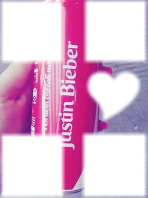 ustin Bieber coca-cola Fotomontage