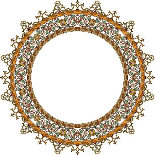 marco circular. Fotomontage