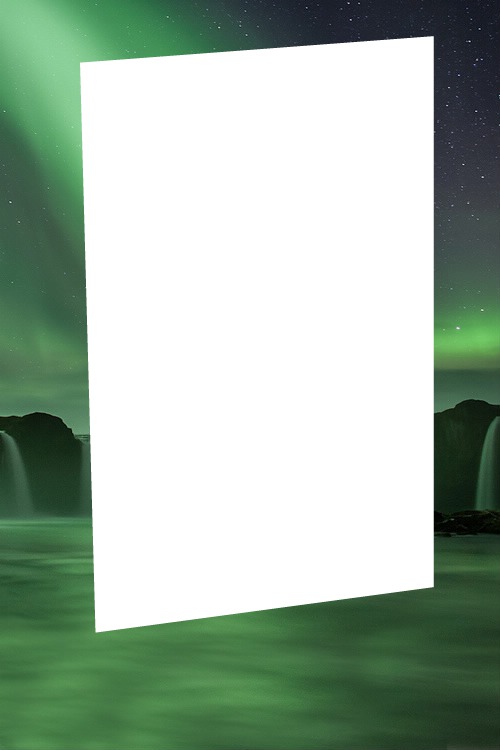 aurore boréale Montaje fotografico